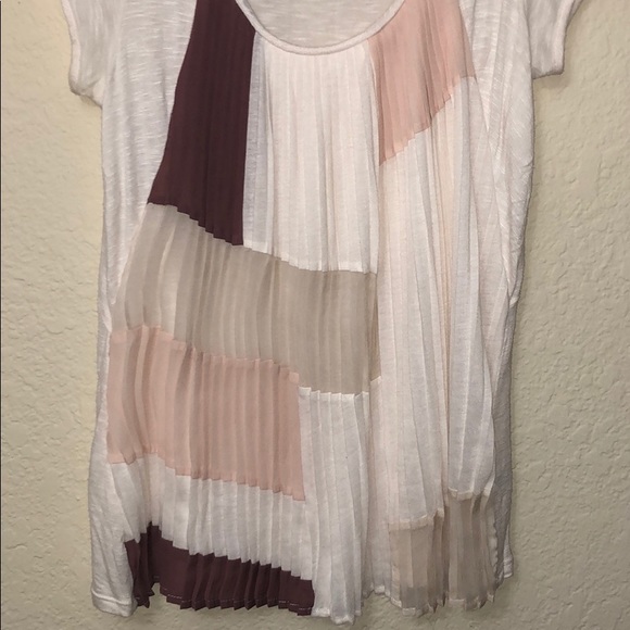 Anthropologie One September accordian Top Sz small - Picture 5 of 6